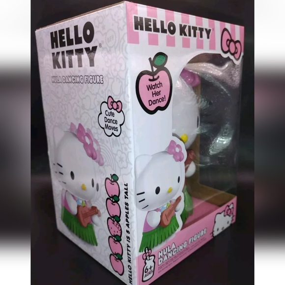 Hello Kitty Hula Dancing Figure Battery Operated Hawaiian Luau NIB - Picture 2 of 6